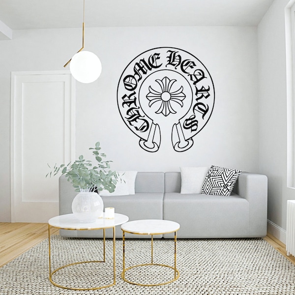 Chrome Hearts Wreath | Designer | High Fashion Wall Decal + Free Sticker Pack