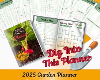 Printable 2025 Garden Planner & Tracker, Gardening Journal, Planting Log,  Harvest Organizer, Vegetable Journal, Seed Tracker, Harvest Log