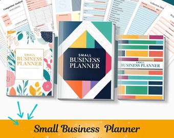 Planer małego biznesu | Budżet biznesowy, śledzenie celów i produktywności Planer budżetu biznesowego | Planer do wydruku | Organizator przedsiębiorcy