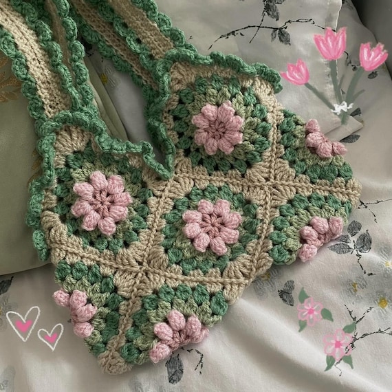 floral crochet bag pattern