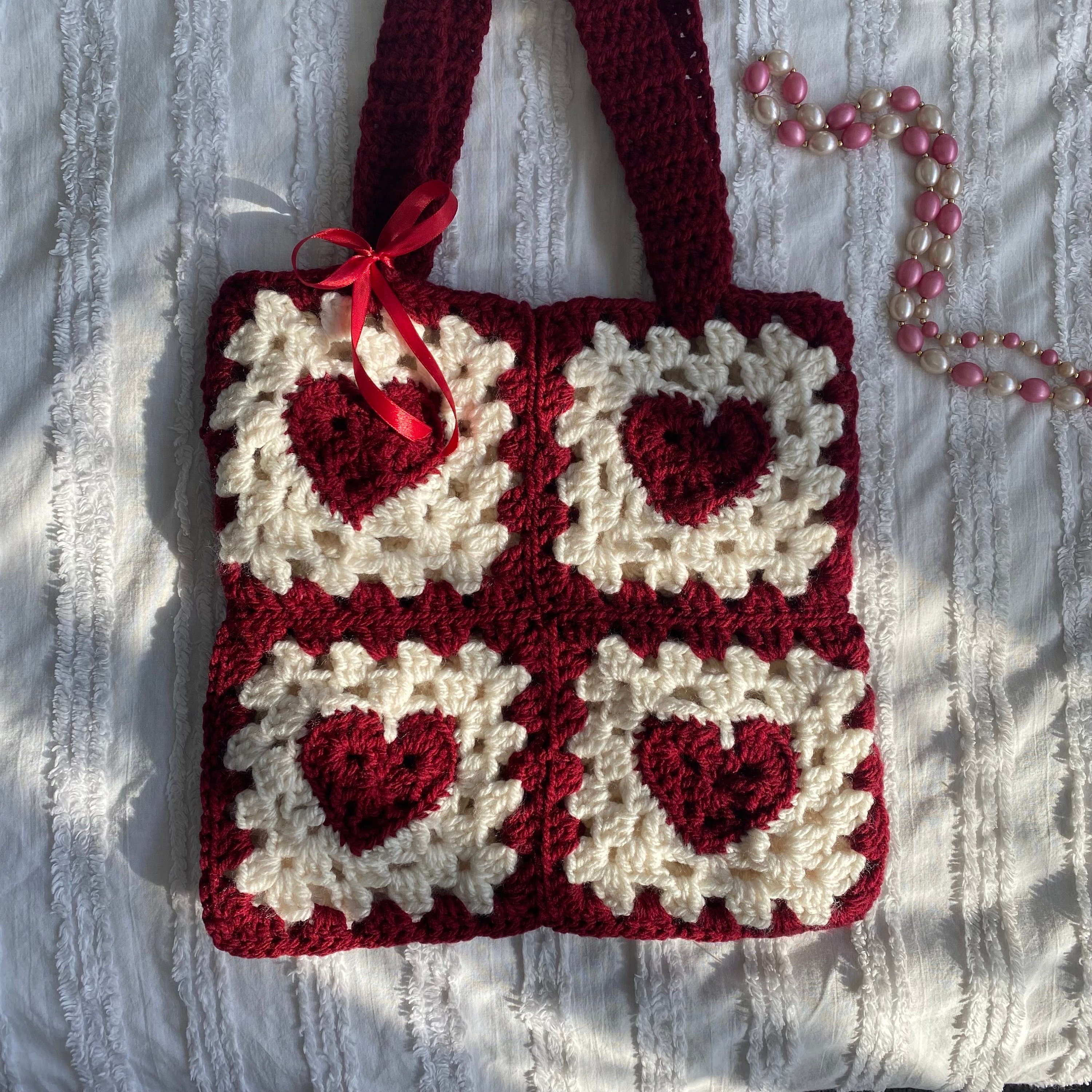 Heart Crochet Bag Etsy