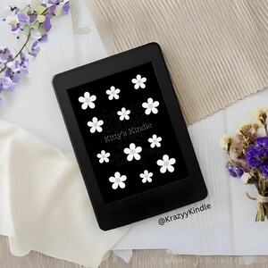 Custom Name Kindle Lock Screen: Full Screen Floral Design (EPUB File)