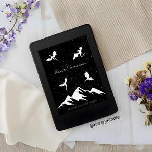 Custom Name Kindle Lock Screen: Dragon Mountain Design (EPUB File)