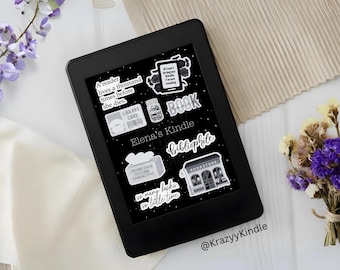 Pantalla de bloqueo de Kindle con nombre personalizado: Diseño de bibliófilo (archivo EPUB)