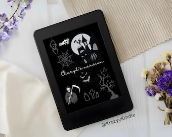 Pantalla de bloqueo de Halloween personalizada para Kindle: Pantalla completa, sin bordes (archivo EPUB)