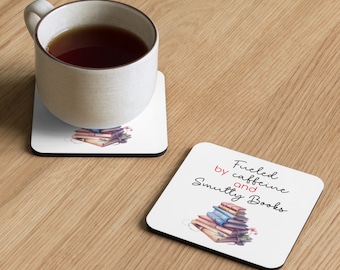 Smutty Book Cork-back coaster