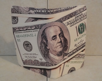 Money Print Server Book, Waitress Wallet Organizer, 100 Dollar Bill Check Presenter, Restaurant Server Book, Waiter Cash Holder