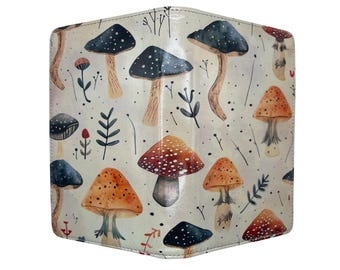 Mushroom Server Book for Waitresses & Waiters, Waiter Wallet Organizer, Restaurant Server Book Holder for Cash Tips Order Pads, Gift