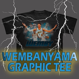 Wembanyama Oversized Graphic Tee 100% Cotton, Streetwear, NBA T-Shirt, Present, Vintage, Y2K Style, Wemby, San Antonio Spurs