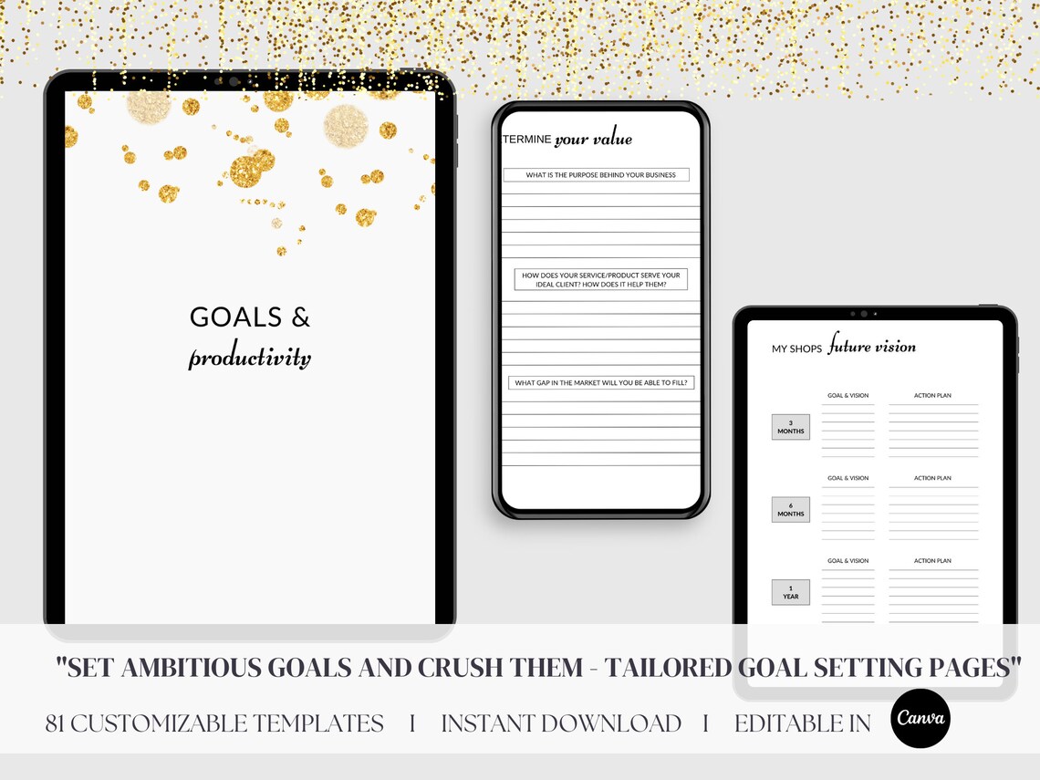 Digital Small BUSINESS Startup PLANNER, Downloadable, Printable ...