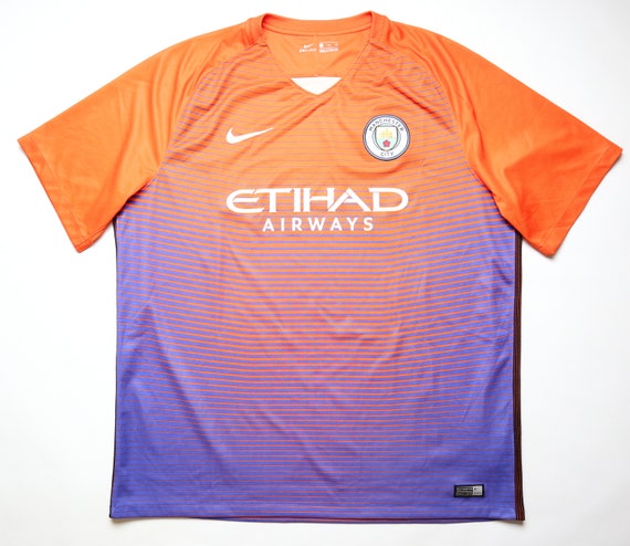 Manchester City 2016 2017 Third 3rd Football Shirt Soccer Jersey