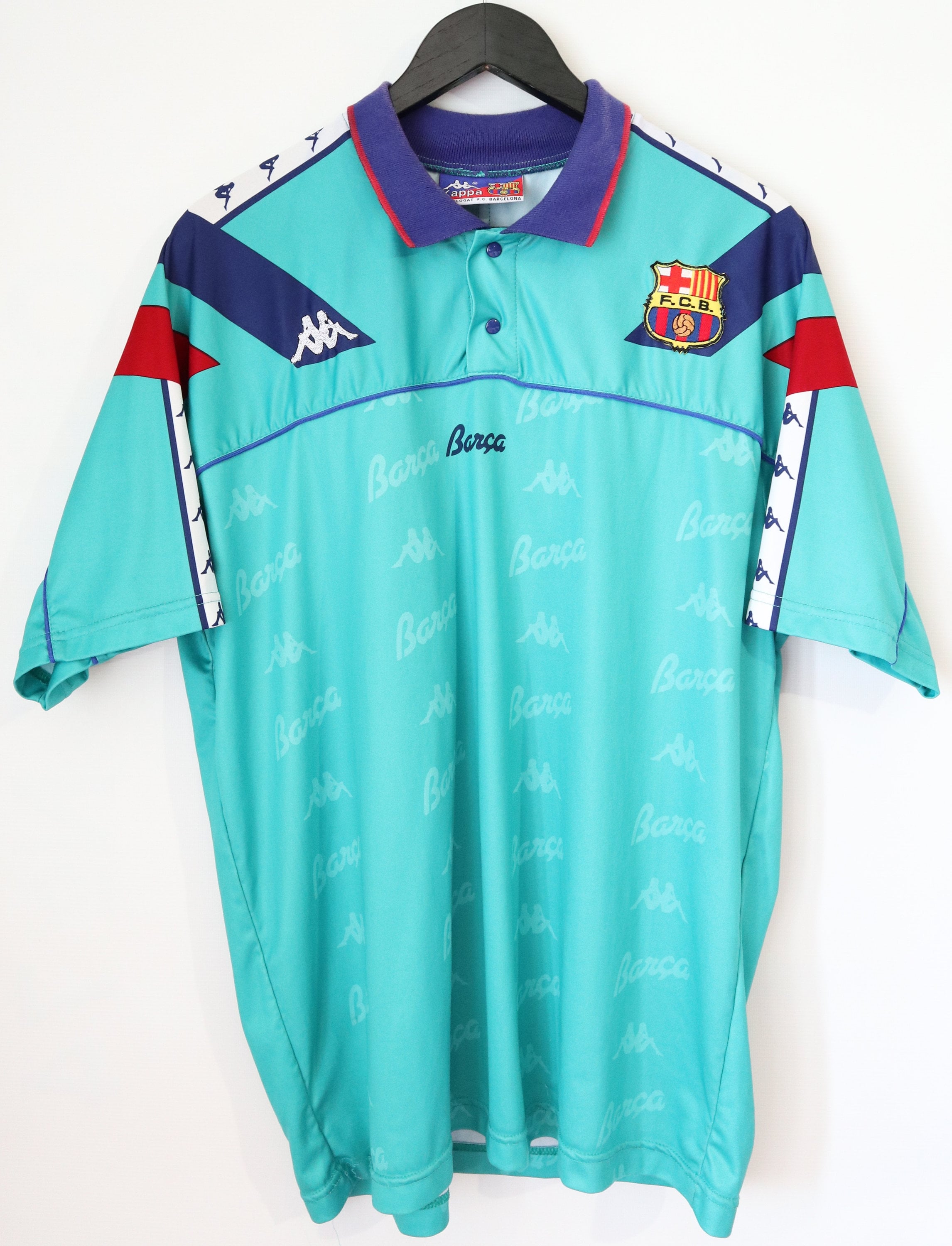 Barcelona jersey kappa hotsell