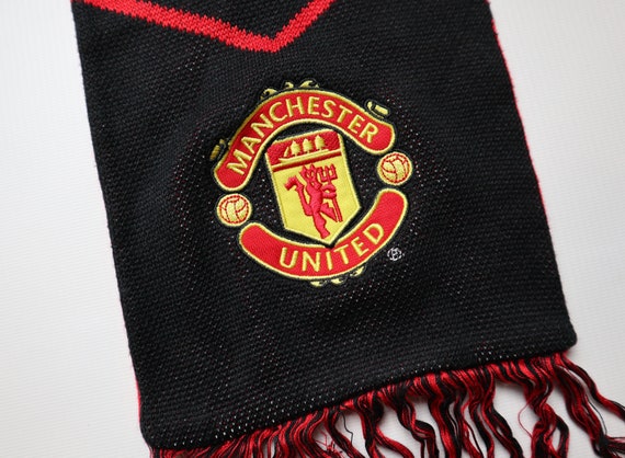 Manchester United vintage football soccer scarf b… - image 4
