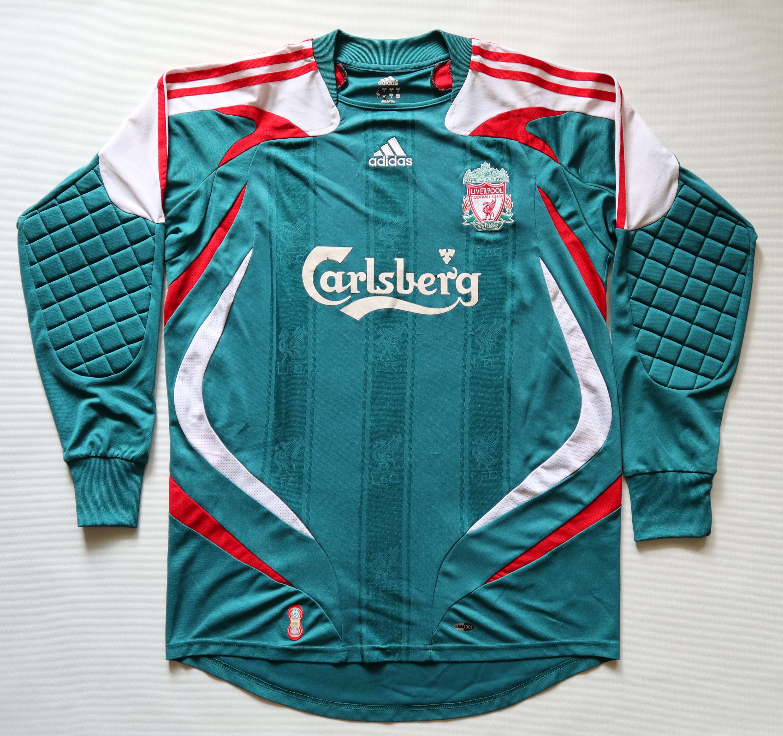 Maglia da calcio Liverpool 2007 2008 vintage portiere manica lunga