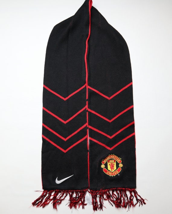 Manchester United vintage football soccer scarf b… - image 1