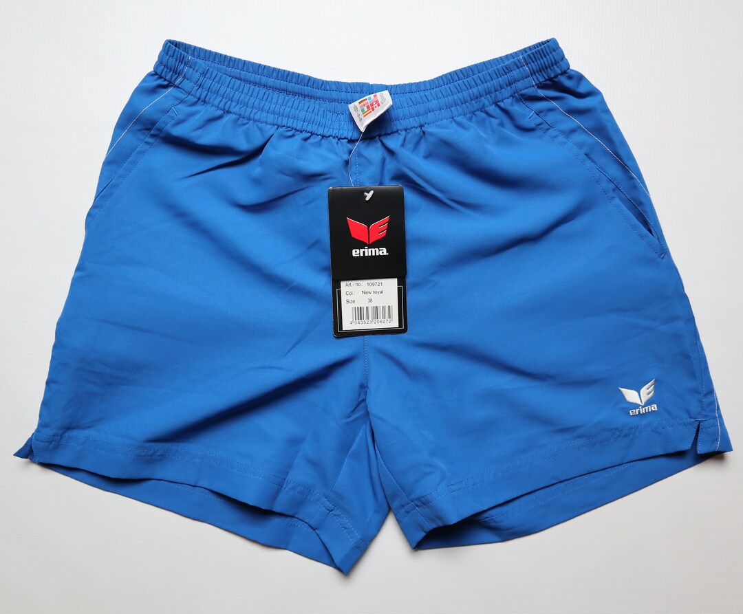 Erima 2000 Vintage Training Beach Running Swimming Gym Shorts Blue BNWT