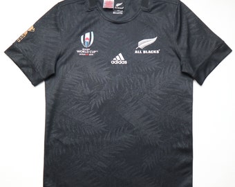 All Blacks Copa Mundial de Nueva Zelanda Japón 2019 camiseta de rugby camiseta Adidas top negro niño XL extra grande camiseta trikot