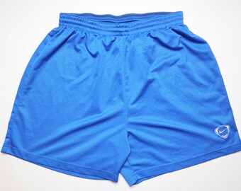 Nike 2000s vintage training gym running beach shorts blue adult men’s size XL extra large sportswear