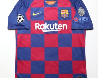 Barcelona 2019/2020 home Champions League football shirt soccer jersey Nike Barca top boy’s size XL extra large camiseta trikot