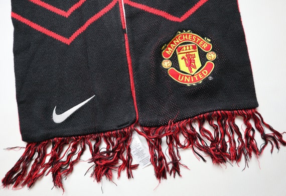 Manchester United vintage football soccer scarf b… - image 3