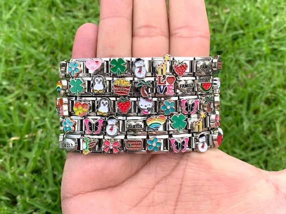Italian Charm Bracelet READY TO WEAR Bracelet with 18