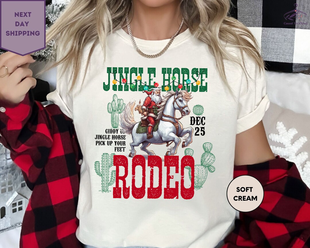 Jingle Horse Dec 25 Shirt Rodeo Shirt Cowboy Christmas - Etsy