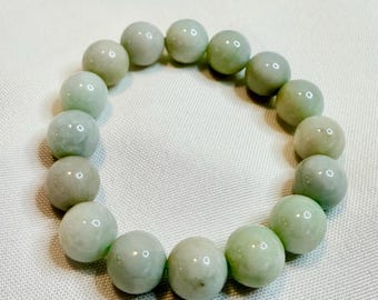 13mm Blue Yellow Green Jade Bracelet