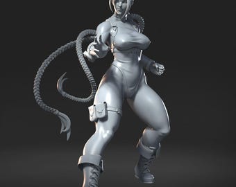 Miniatura de Cammy Pinup / Escala de 75 mm, figura de resina 12k sin pintar