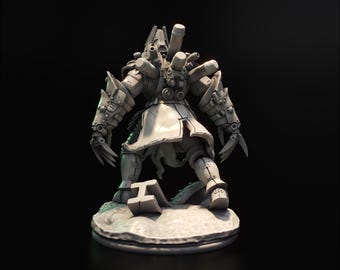 Miniatura del Vigilante de la Muerte: Figura de RPG de resina sin pintar (32 mm/75 mm)