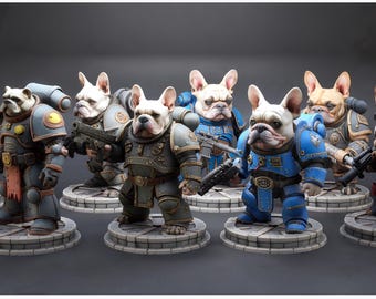 Miniatura de los Marines Barkhammer: Figura de rol impresa en resina (32 mm/75 mm)