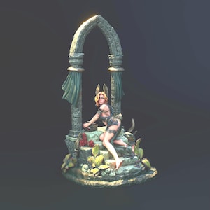 Soina Luun Miniature by Dendadeka: Resin Printed RPG Model, 32mm/75mm