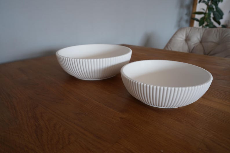 Raysin bowl, decorative bowl, ribbed bowl, storage, decorative item, decoration, gift, gift idea, individually or in a set of 2 image 5