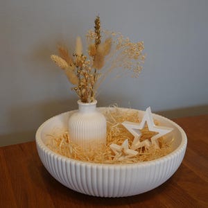 Raysin bowl, decorative bowl, ribbed bowl, storage, decorative item, decoration, gift, gift idea, individually or in a set of 2 image 4