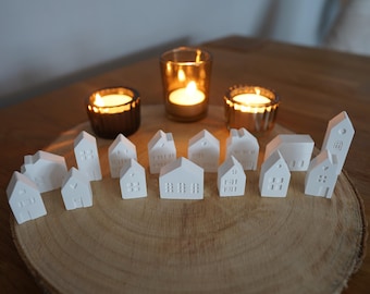 Mini Raysin Häuser, Häuschen, Dekoration, Geschenk, Geschenkidee, Weihnachtsdekoration, Advent