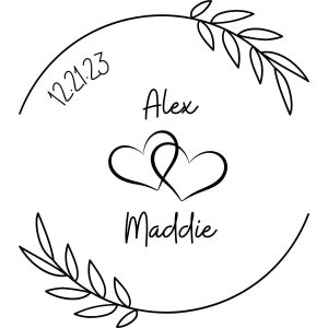 Wedding Save the Date Laser Engrave Digital File - Wedding Laser Engraving - Cutting - Digital SVG JPG PNG Download - Wedding Invitations