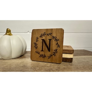 Personalized Wood Coasters - coffee coasters, Custom Engraved Gift, Wedding, Monogrammed Gift, Wedding Gift, Christmas gift, housewarming