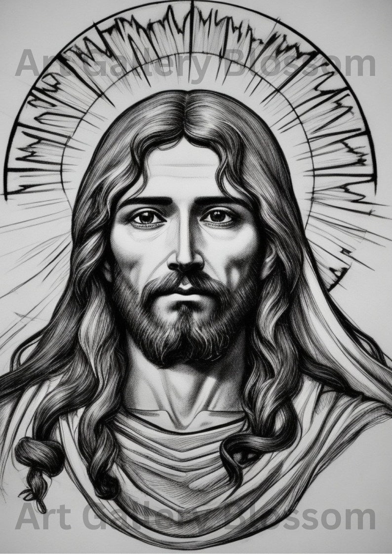 Jesus Christ Coloring Page Instant - Il 794xN.5533497000 Jd1e 