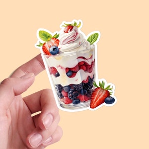 Pegatinas de desayuno, yogur, bayas, comida matutina, sabrosa cocina, restaurante, menú, acuarela, vinilo, portátil, planificador, diario, calcomanía, 05/11 BS1P29