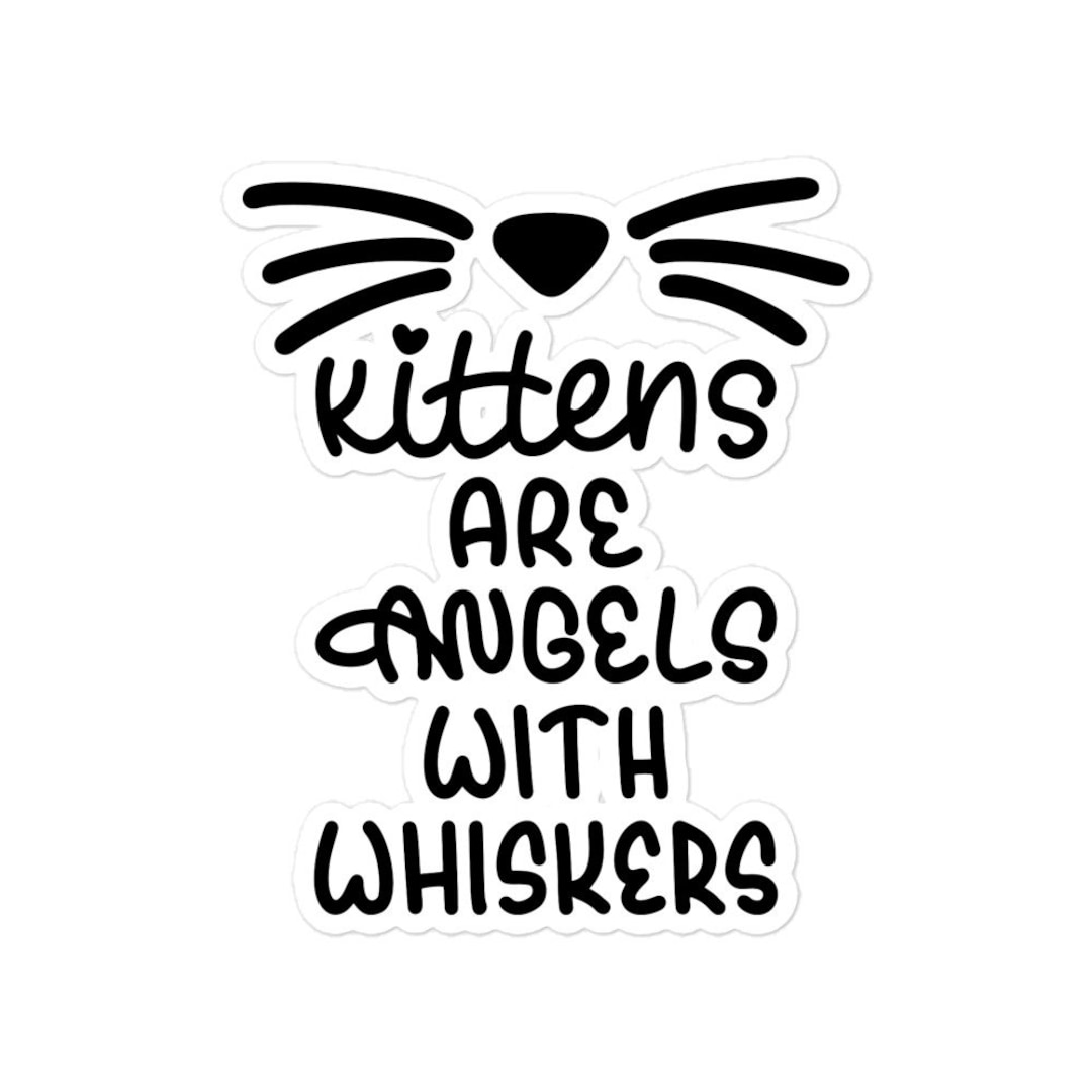 Cat Stickers Sheet Meow Cat Mom Dad Gift Lover Pet Purr Aesthetic Vinyl ...