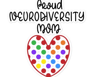 Neurodiversity sticker ADHD BPD anxiety bipolar disorder mental health self care vinyl decal cute laptop planner journal bottle 29/07 NEQU08