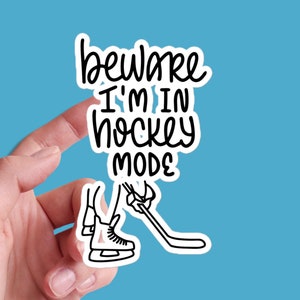 Hockey Sticker Sheet Hockey sis bro Mom Dad ästhetische Vinyl Laptop Planer Tagebuch Aufkleber Journal Dekor Geschenk 25/11 HK1P10