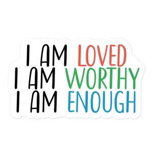 Motivational stickers Mental Health Self care Inspirational Positive Affirmation quotes vinyl decal laptop planner journal 21/06 POSI02