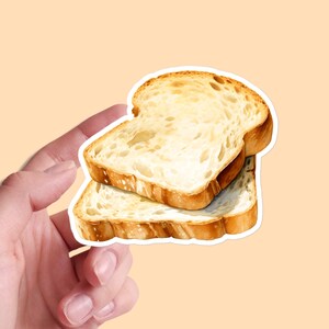 Sticker Breakfast bread butter morning food tasty kitchen restaurant menu watercolor vinyl laptop planner diary decal 05/11 BS1P26