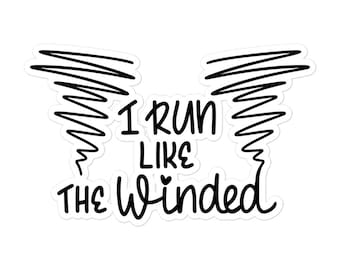 Running sticker Motivational inspirational marathon run lover sport vinyl decal cute laptop planner journal bottle tumbler 28/07 RUUN02