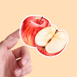 Pegatinas de desayuno, manzana, comida matutina, sabrosa, estética, cocina, restaurante, menú, acuarela, vinilo, portátil, planificador, diario, calcomanía, decoración, 05/11 BS1P27