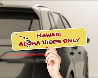 Hawaii bumper sticker State pride waterproof vinyl car decal American USA state truck driver baseball fan gift mom dad father 30/01 USBS45