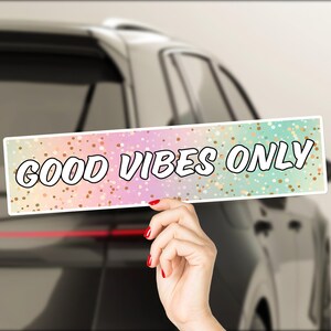 Adesivo paraurti motivazionale Adesivo per auto in vinile impermeabile positivo e luminoso sulla salute mentale Regalo per autista ispiratore per la cura di sé 25/01 MTBS02