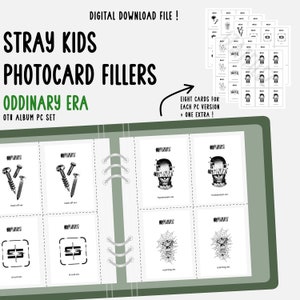 stray kids photocard binder filler (digital download, print) oddinary pc collection