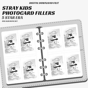 stray kids photocard binder filler (digital download, print) 5STAR pc collection