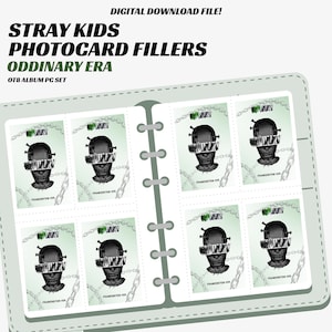 stray kids photocard binder filler (digital download, print) oddinary pc collection